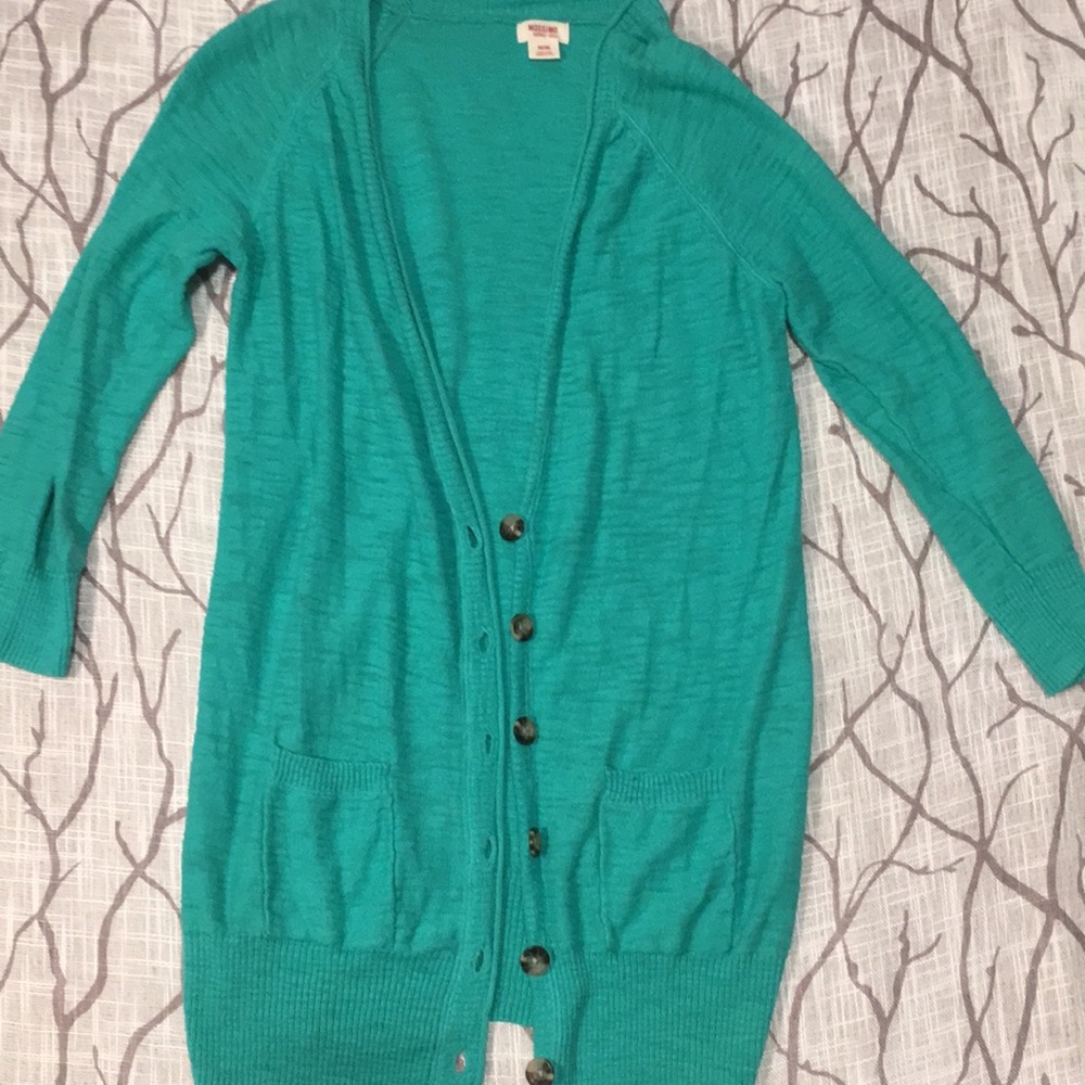 Mossimo Brand Teal Turquoise cardigan